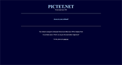 Desktop Screenshot of pictet.net